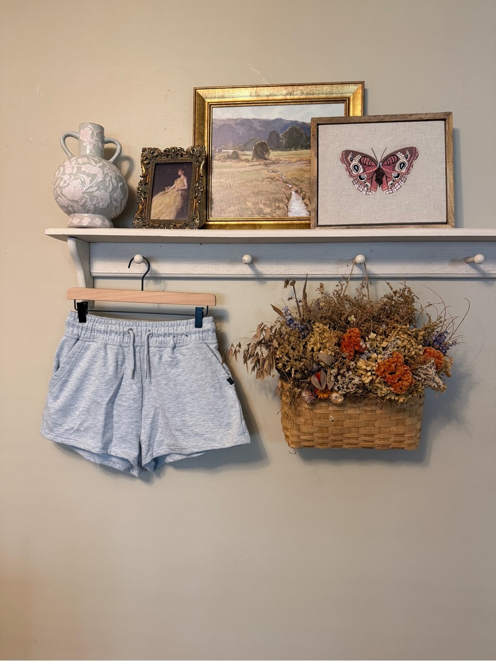 Cotton On Light Gray Athletic Drawstring Shorts
